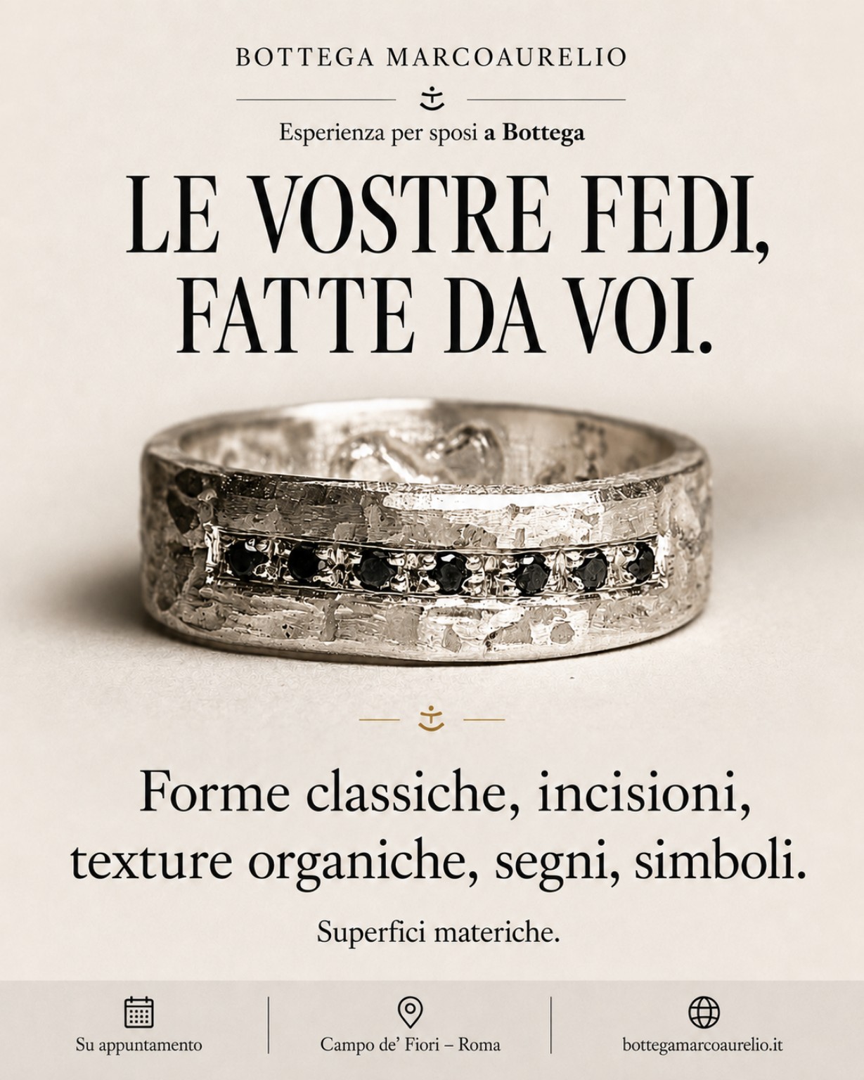 Ogni coppia. Ogni gesto. Ogni anello è diverso.
